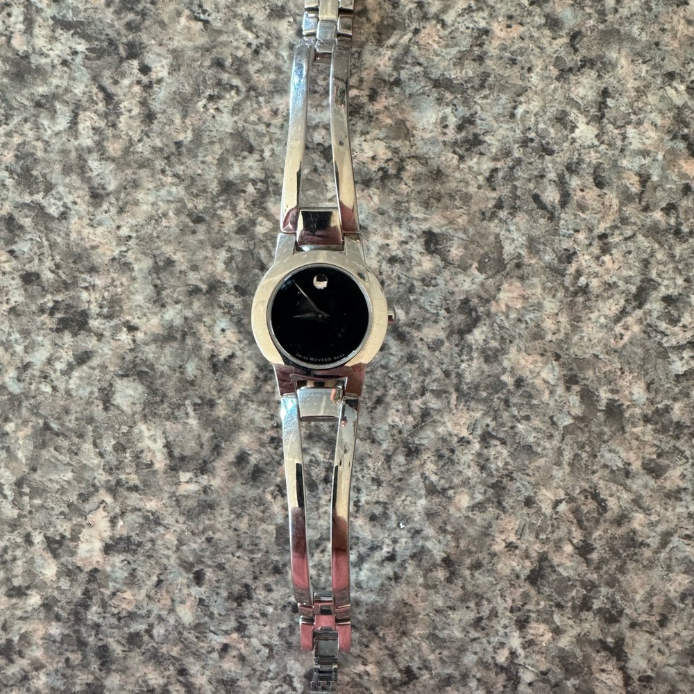 Women's Movado Amorosa stainlesss steel bangle watch
